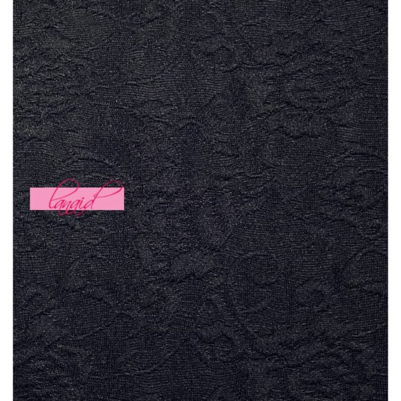 Eliza J Textured Floral Cold-Shoulder Navy Cut-Outs Cutouts A-Line Bodycon Mini - Picture 3 of 7